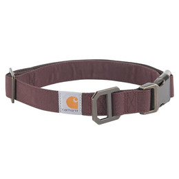 Produktbild von Carhartt Voll verstellbares Nylon-Gurtband-Halsband für Hunde, reflektierende Nähte, Deep Wine, Large - 1 Stk.