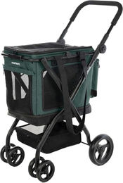 Carlett Hundebuggy klappbar 3-in-1 Hundewagen Aluminium Gestell und atmungsaktives Mesh, (bis 25kg Buggy für Haustiere), für Reisen, Spaziergänge und Tierarztbesuche – Bild 1 von 10