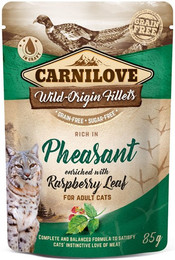 Produktbild von CARNILOVE 85 Gramm Katzennassfutter Sparpaket 48 x 85 Gramm Pheasant enriched & Raspberry Leaves