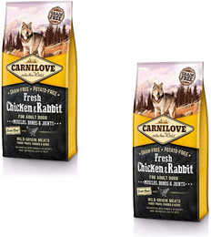 Produktbild von CARNILOVE Adult Fresh Chicken & Rabbit Hundetrockenfutter Sparpaket 2 x 12 Kilogramm