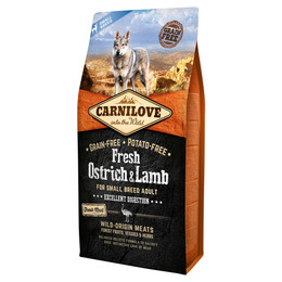 Produktbild von CARNILOVE Adult Small Breed Fresh Strauß & Lamm Hundetrockenfutter - 6 kg