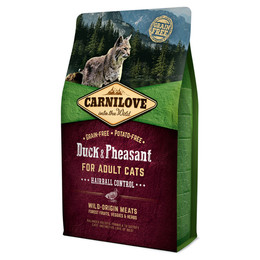 Produktbild von Carnilove Cat Adult Ente & Fasan Hairball Control - 2 kg