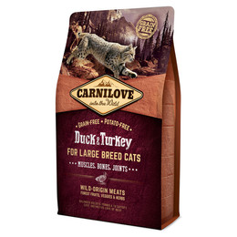 Produktbild von Carnilove Cat Adult Große Rassen Ente & Truthahn - 2 kg