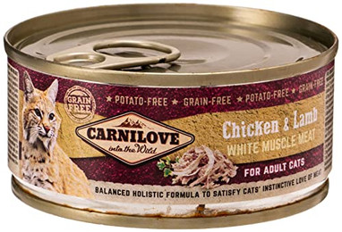 Produktbild von CARNILOVE Cat Huhn & Lamm Nassfutter - 12 x 100 g