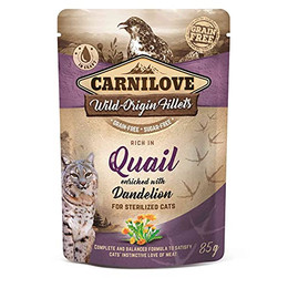 Produktbild von CARNILOVE Cat Pouch Wachtel mit Löwenzahn - 85 g