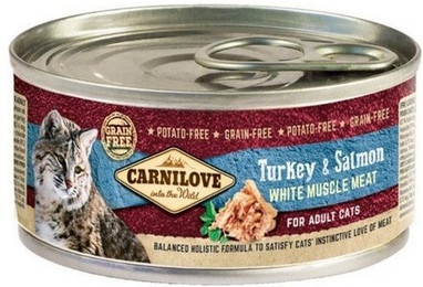Produktbild von CARNILOVE Cat Truthahn & Lachs Nassfutter - 12 x 100 g