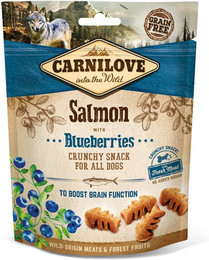 Produktbild von CARNILOVE Crunchy Snack 200 Gramm Hundesnacks Sparpaket 6 x 200 Gramm Salmon & Blueberry