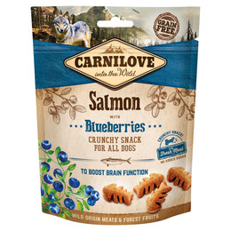 Produktbild von Carnilove Dog Crunchy Snack Lachs mit Blaubeeren - 6 x 200 g
