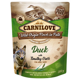 Produktbild von Carnilove Dog Paté Ente mit Timothy-Wiesengras - 12 x 300 g