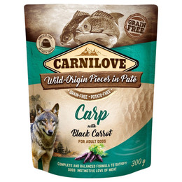 Produktbild von Carnilove Dog Paté Karpfen mit schwarzer Karotte - 12 x 300 g
