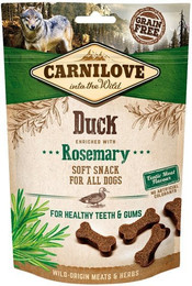 Produktbild von Carnilove Dog Soft Snack Ente mit Rosmarin - 3 x 200 g