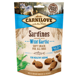 Produktbild von Carnilove Dog Soft Snack Sardinen mit Bärlauch - 200 g