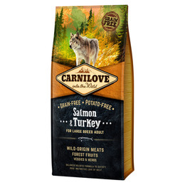 Produktbild von Carnilove Dog Trockenfutter Adult Lachs & Truthahn Große Rassen - 12 kg