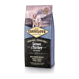 Produktbild von Carnilove Dog Trockenfutter Salmon & Turkey für Welpen - 12 kg
