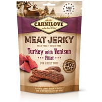 Produktbild von CARNILOVE Jerky turkey with venison fillet 100g