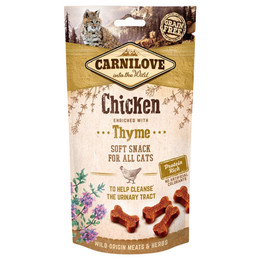 Produktbild von Carnilove Katzensnack Semi-Moist Huhn mit Thymian - 12 x 50 g