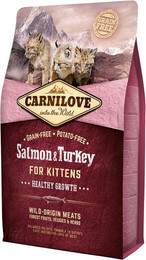 Produktbild von CARNILOVE Kitten Salmon & Turkey Katzentrockenfutter Sparpaket 2 x 2 Kilogramm