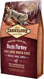 Produktbild von CARNILOVE Large Breed Duck & Turkey Katzentrockenfutter Sparpaket 2 x 2 Kilogramm