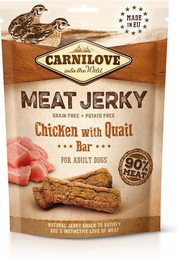 Produktbild von CARNILOVE Meat Jearky 100g Hundesnack  12 x 100 Gramm Chicken & Quail