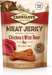 Produktbild von CARNILOVE Meat Jearky 100g Hundesnack 12 x 100 Gramm Chicken & Wild Boar