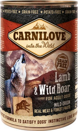 Produktbild von Carnilove Nassfutter für Hunde Adult Lamm & Wildschwein - 6 x 400 g