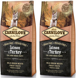 Produktbild von CARNILOVE Puppy Large Breed Lachs & Truthahn - 2 x 12 kg