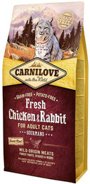 Produktbild von Carnilove Sparpaket 2 x 6kg Huhn & Kaninchen / Gourmand