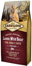 Produktbild von Carnilove Sparpaket 2 x 6kg Lamm & Wildschwein / Sterilised
