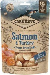 Produktbild von Carnilove Sparpaket 5 x 60g Gefriergetrockneter Snack - Lachs und Pute