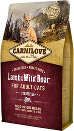 Produktbild von CARNILOVE Sterilised Lamb & Wild Boar Katzentrockenfutter Sparpaket 2 x 2 Kilogramm