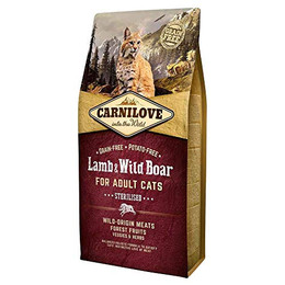 Produktbild von Carnilove Trockenfutter für Katzen Adult Lamm & Wildschwein - 6 kg