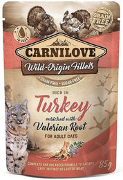 Produktbild von CARNILOVE Turkey & Valerian Katzenfutter nass - 24 x 85 g