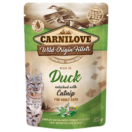 Produktbild von Carnilove Wild-Origin Fillets Rich in Duck Adult Cats - 24 x 85 g