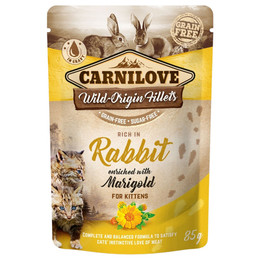 Produktbild von Carnilove Wild-Origin Fillets Rich in Rabbit Kitten - 24 x 85 g