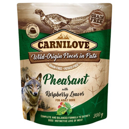 Produktbild von Carnilove Wild-Origin Pieces in Paté Fasan mit Himbeerblättern - 12 x 300 g