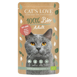 Produktbild von CAT'S LOVE Adult Bio Rind Katzen Nassfutter - 6 x 100 g