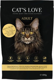 Produktbild von Cat's Love Adult Geflügel Katzentrockenfutter - 12 x 400 g