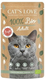 Produktbild von CAT'S LOVE Bio Nassfutter Katze Adult Rind in Gelee - 6 x 100 g