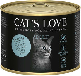 Produktbild von Cat’s Love Classic Lachs Pur Nassfutter mit Distelöl und Petersilie - 6 x 200 g