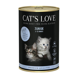 Produktbild von Cat's Love Junior Kalb Nassfutter - 6 x 400 g