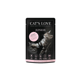 Produktbild von Cat's Love Junior Nassfutter Huhn - 12 x 85 g