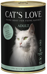 Produktbild von CAT's LOVE Katzen Nassfutter Adult Pute Pur - 6 x 400 g