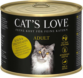 Produktbild von Cat's Love Mahlzeit Kalb & Truthahn für Katzen - 6 x 200 g