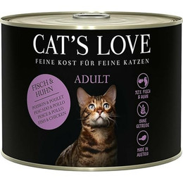 Produktbild von Cat's Love Nassfutter Adult Fisch & Huhn - 6 x 200 g