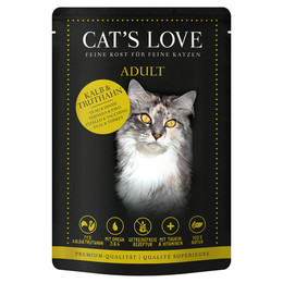 Produktbild von Cat's Love Nassfutter Adult Kalb & Truthahn - 12 x 85 g