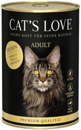 Produktbild von CAT'S LOVE Nassfutter Katze Adult Huhn pur - 6 x 400 g