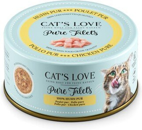 Produktbild von CAT'S LOVE Nassfutter Katze Adult Pure Filets Huhn - 6 x 100 g