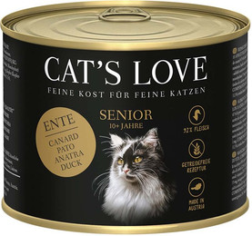 Produktbild von Cat’s Love Nassfutter Senior Ente - 6 x 200 g