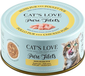 Produktbild von CAT's LOVE Pure Filets Huhn Nassfutter - 6 x 100 g