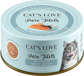 Produktbild von CAT's LOVE Pure Filets Lachs Nassfutter - 6 x 100 g
